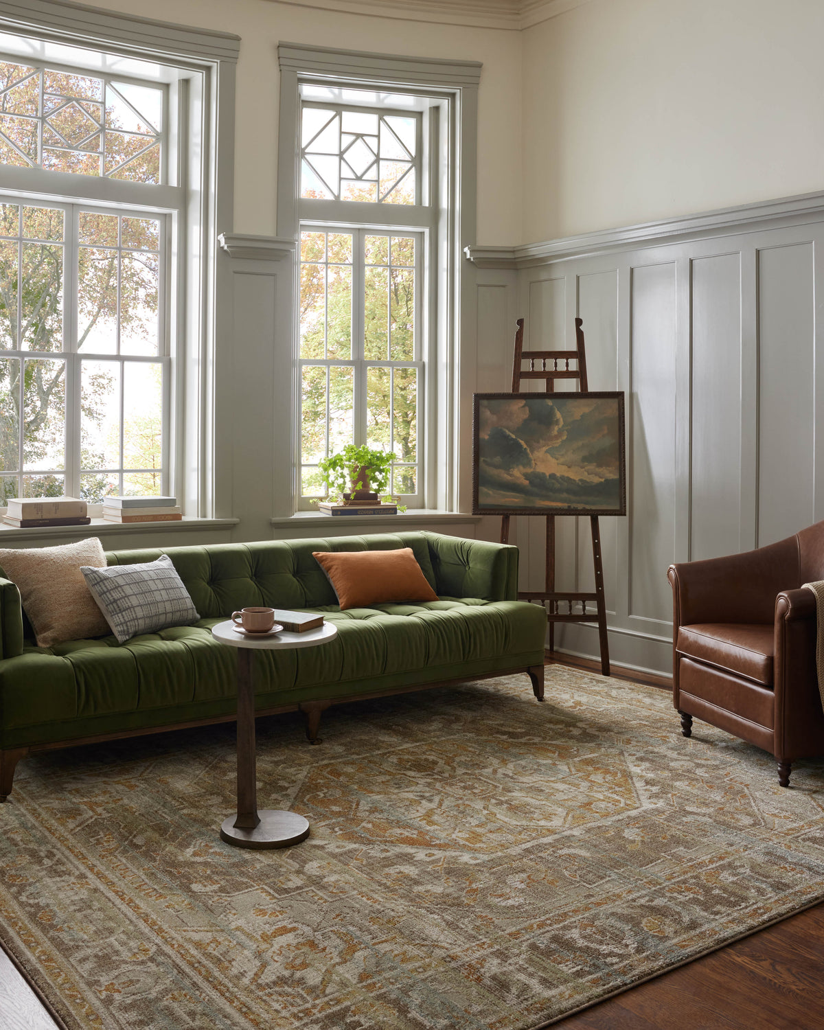 Magnolia Home by Joanna Gaines x Loloi  7'-6" x 7'-6" Round Area Rug