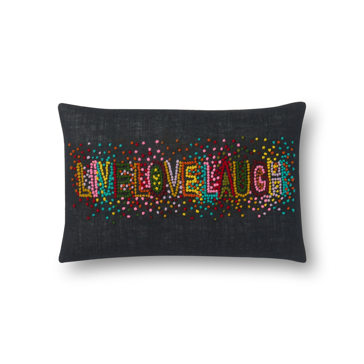Loloi P0561 Black / Multi 13" x 21" Pillow