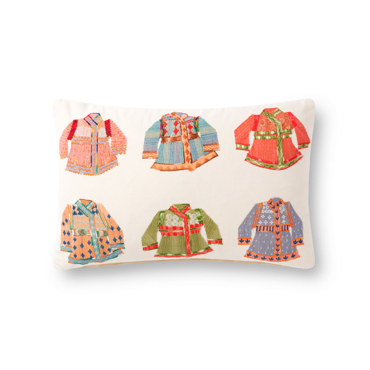 Loloi P0870 Natural / Multi 13" x 21" Pillow