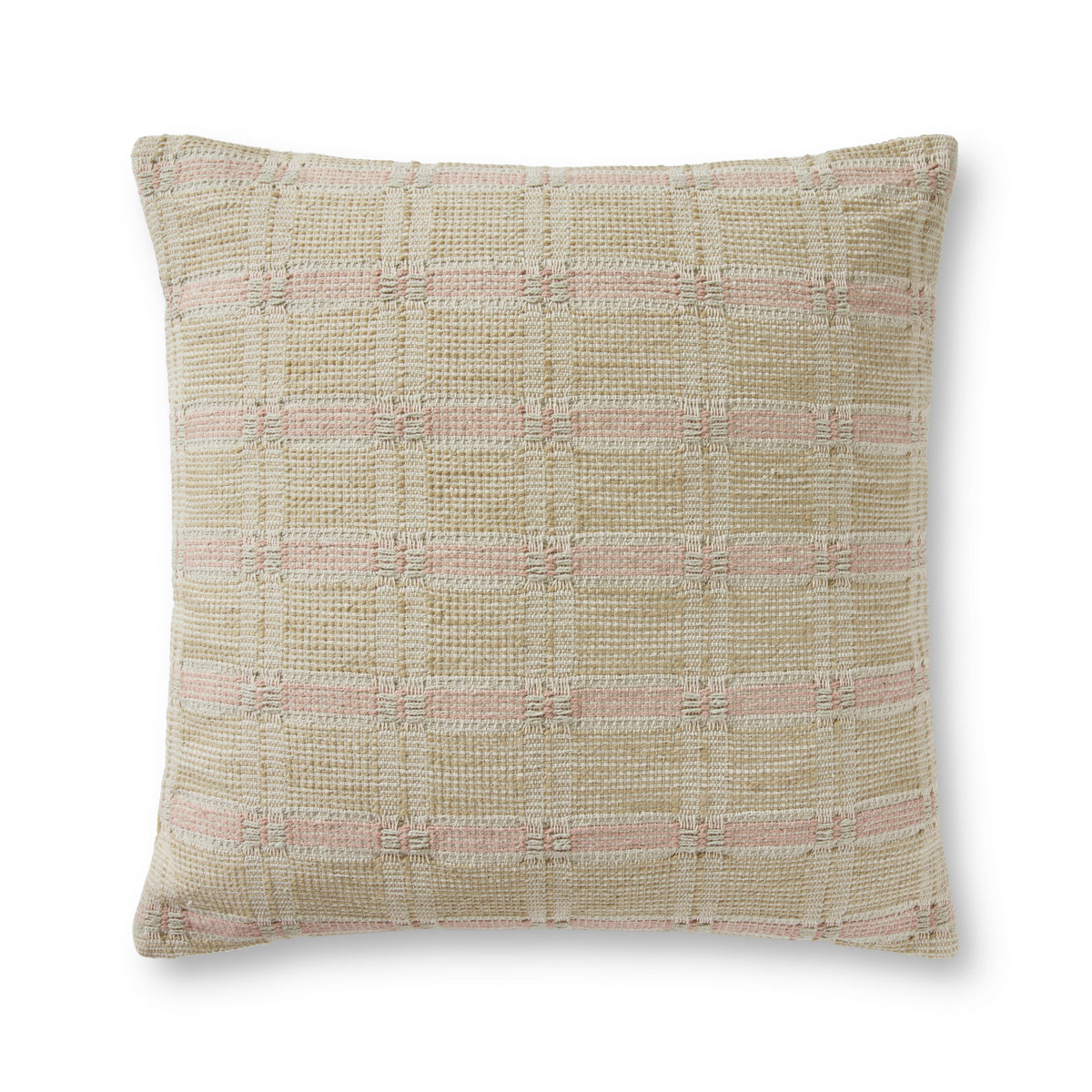 Amber Lewis X Loloi Pal0005 Ivory / Beige 22" X 22" Pillow