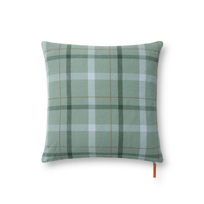 Chris Loves Julia x Loloi Ralph Green / Multi 18'' x 18'' Pillow