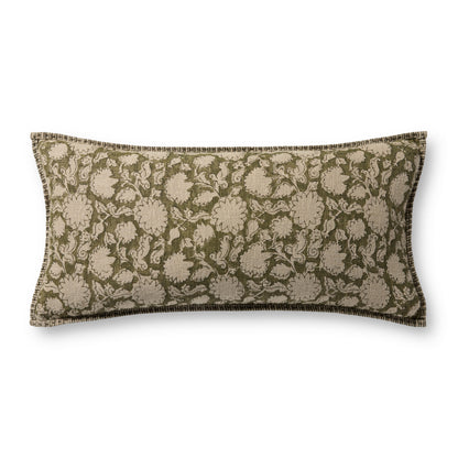 Loloi Green 12'' x 27'' Cover Only Pillow