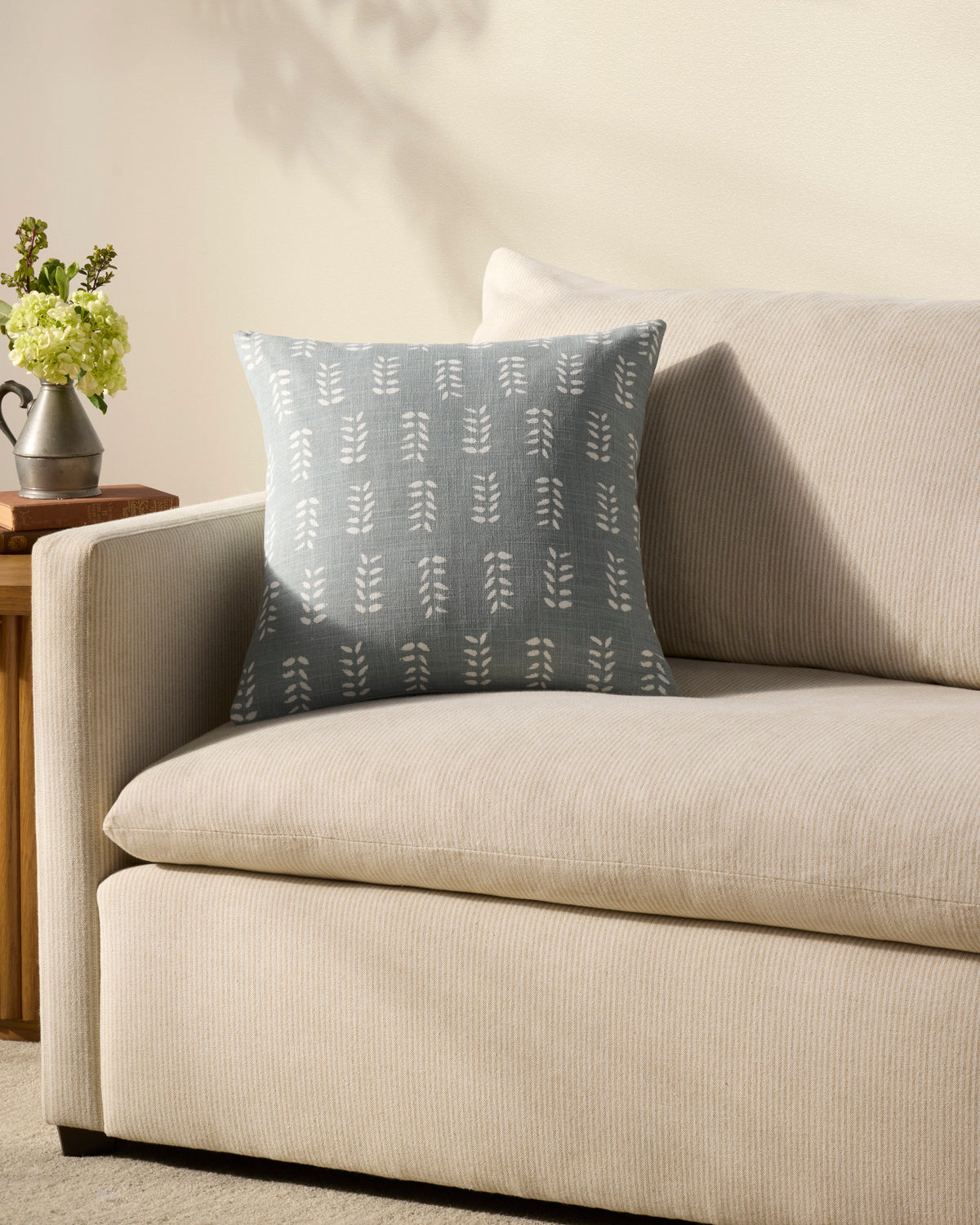 Chris Loves Julia x Loloi Tully Light Blue 18'' x 18'' Pillow