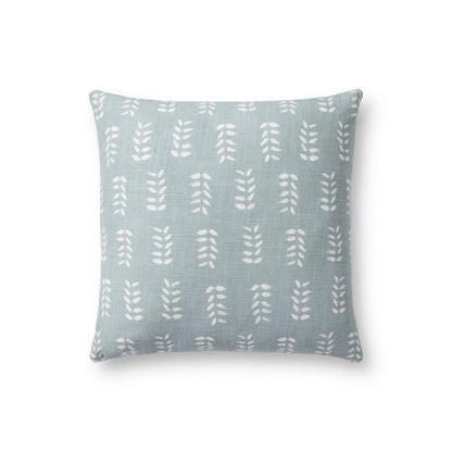 Chris Loves Julia x Loloi Tully Light Blue 18'' x 18'' Pillow