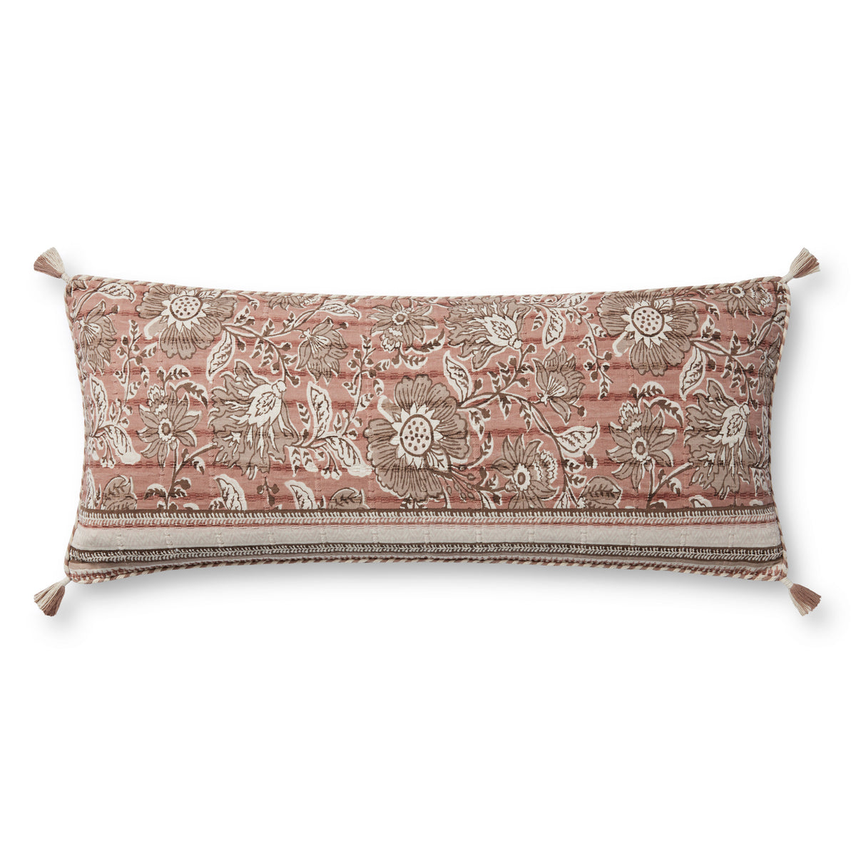 Rose / Ivory 13'' x 35'' Pillow