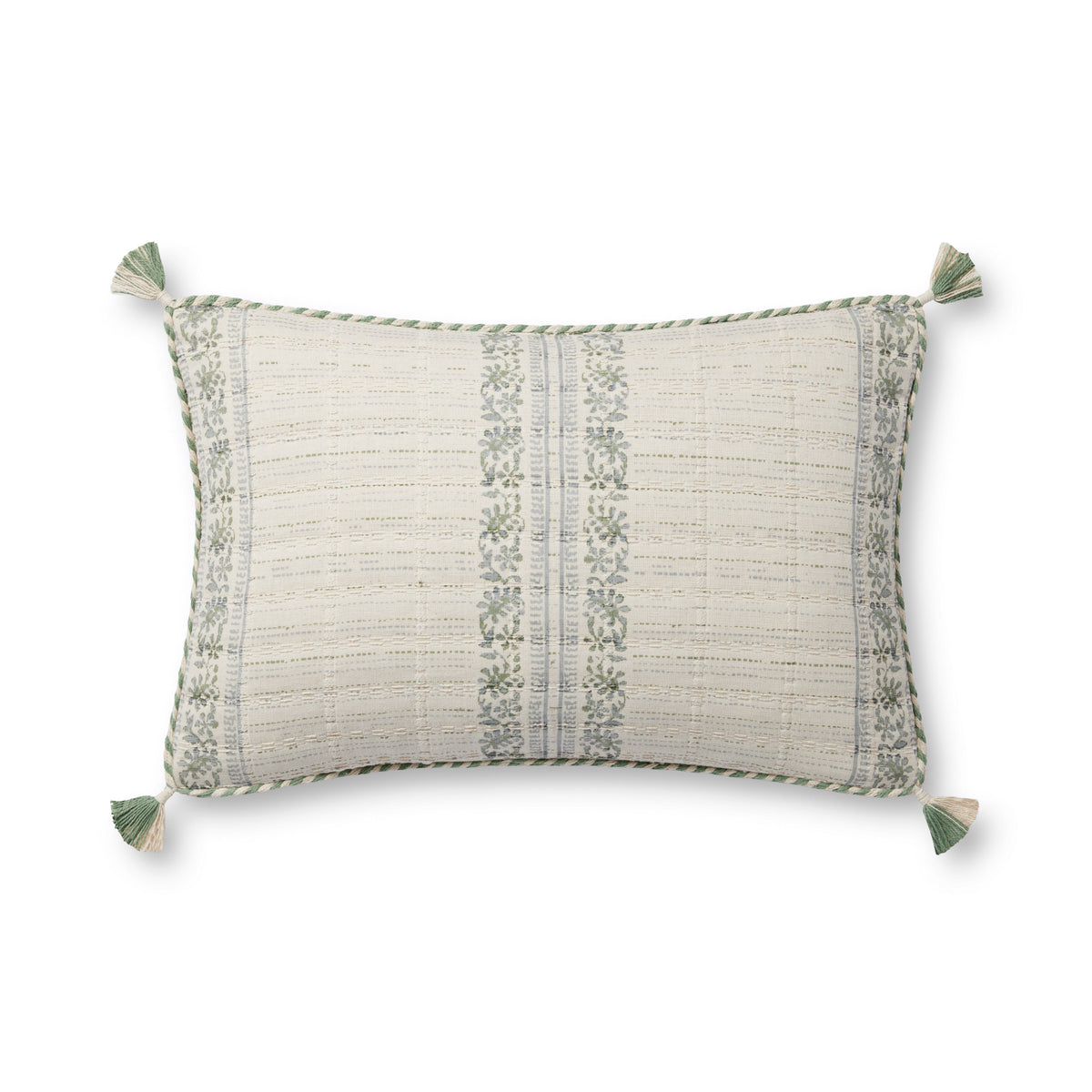 Sage / Ivory 13'' x 21'' Pillow