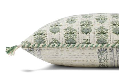Sage / Ivory 13'' x 21'' Pillow
