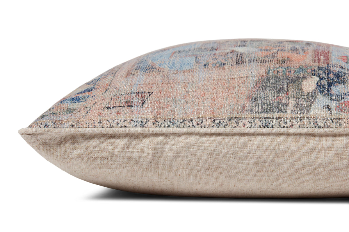 Taupe / Multi 18" x 18" Pillow