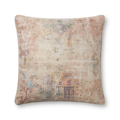 Beige / Multi 22" x 22" Pillow