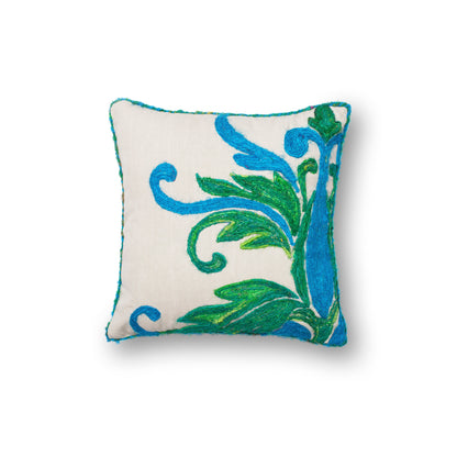 Loloi P0232 Green / Blue 18" x 18" Pillow