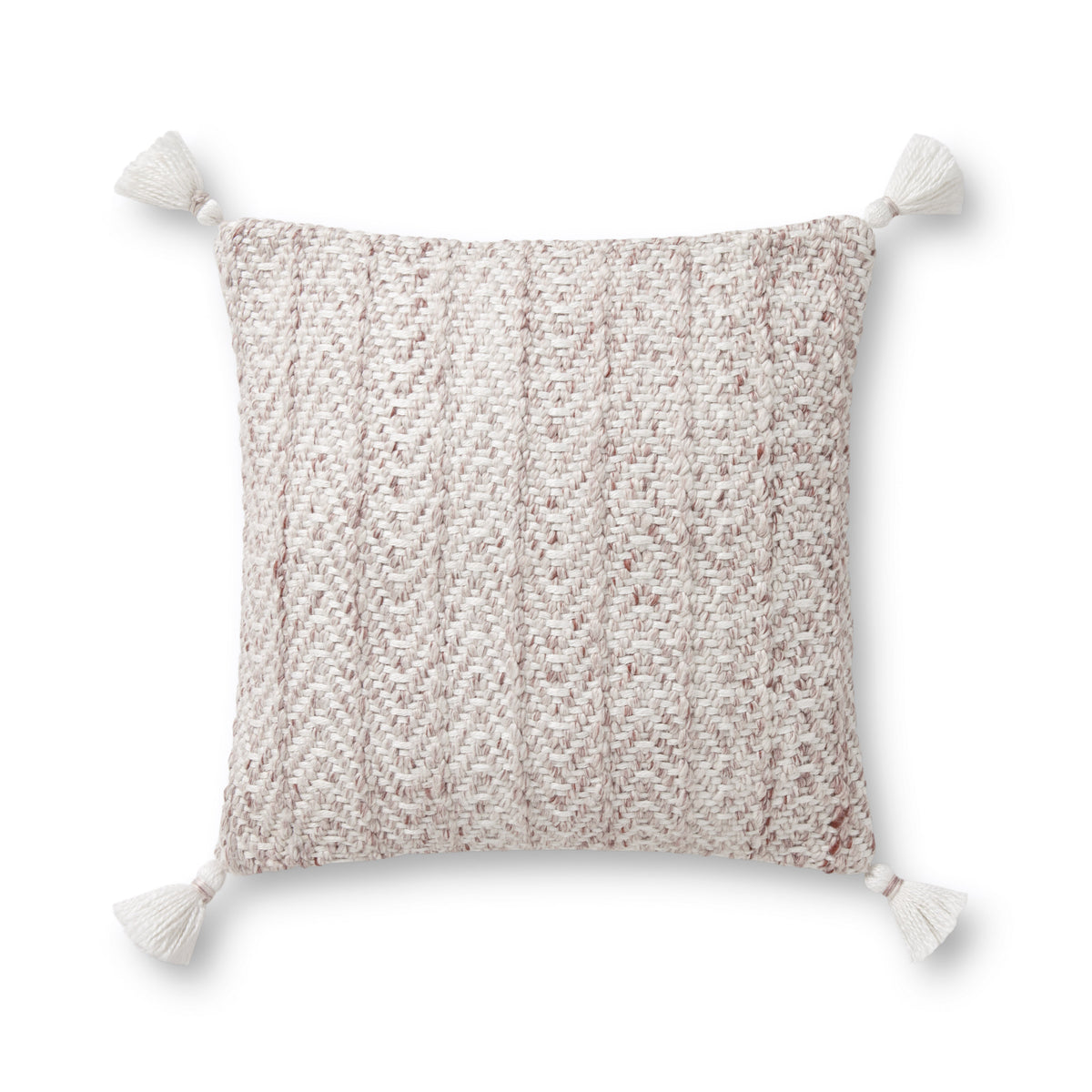 Blush / Natural 18" x 18" Pillow