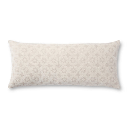 Magnolia Home by Joanna Gaines x Loloi Ava Ivory 13'' x 35'' Pillow