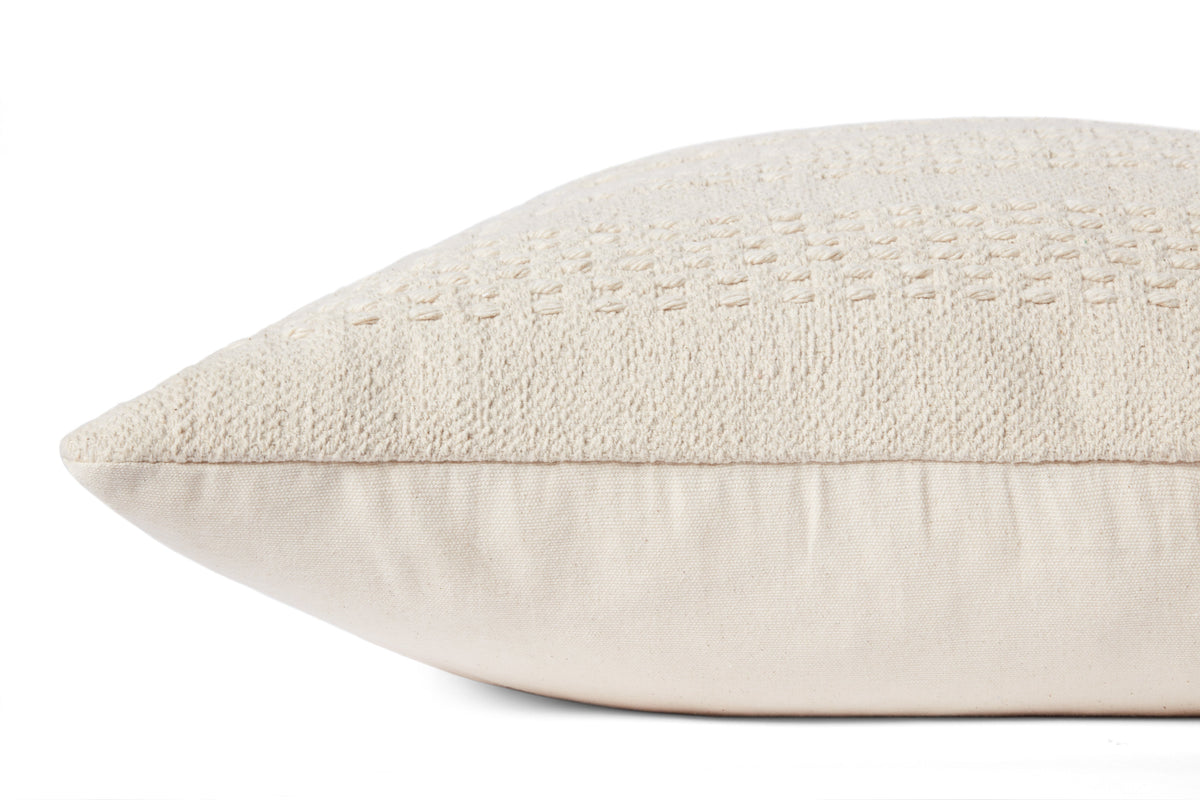 Magnolia Home by Joanna Gaines x Loloi Cameron Ivory Pillow