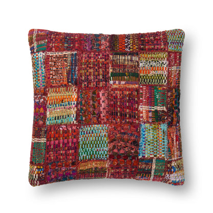 Loloi P0535 Red / Multi 13" x 21" Pillow