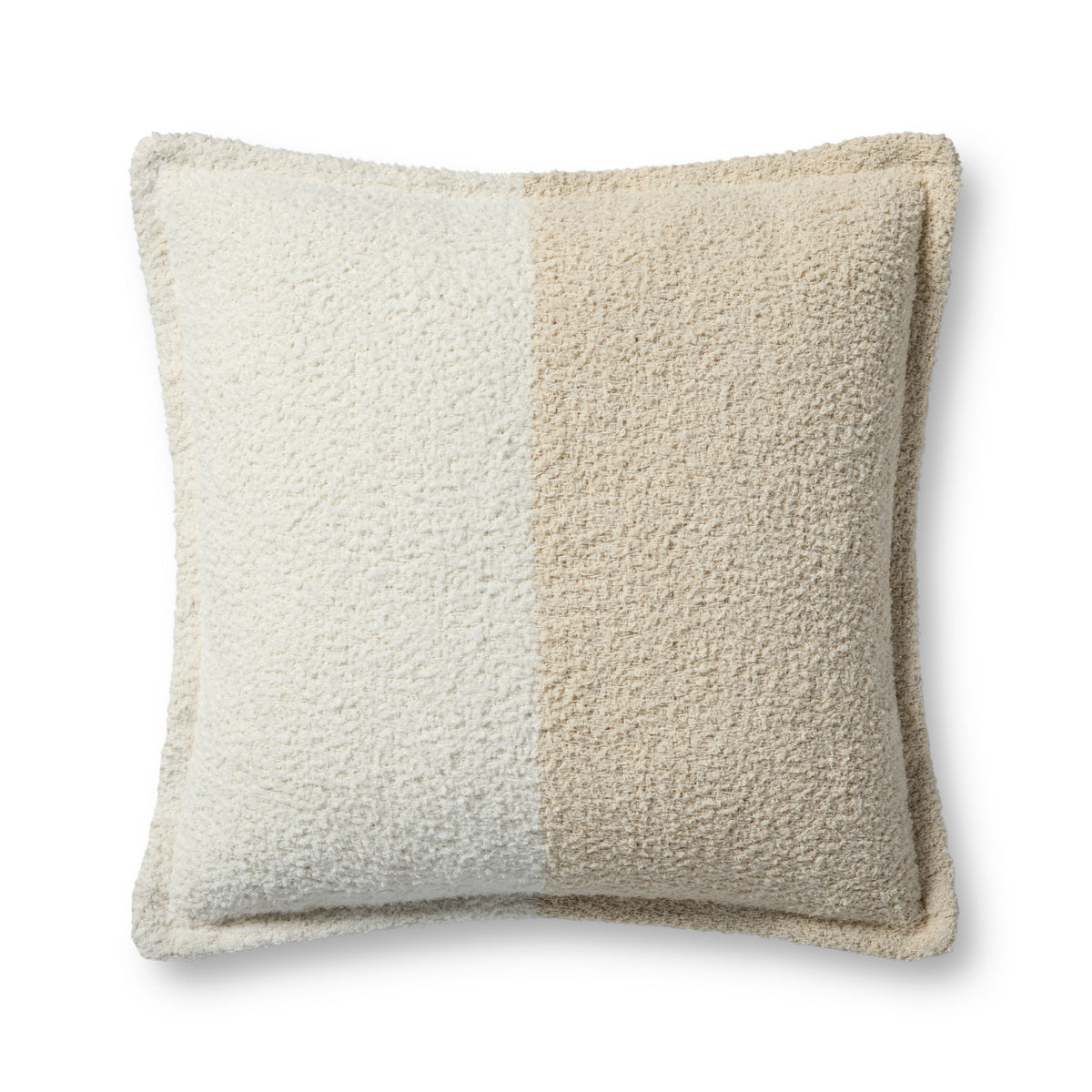 Brigette Romanek PBR0013 Ivory / Natural 18'' x 18'' Cover Only Pillow