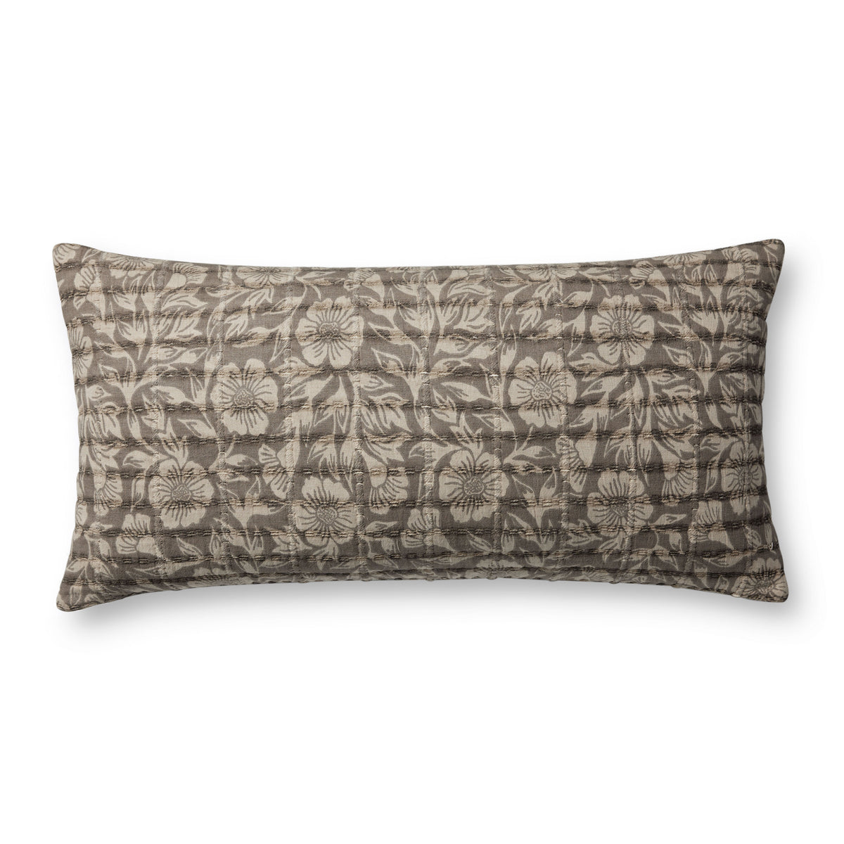 Jean Stoffer x Loloi PJS0021 Chocolate 12'' x 27'' Pillow