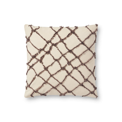 Ivory / Black 18" x 18" Pillow