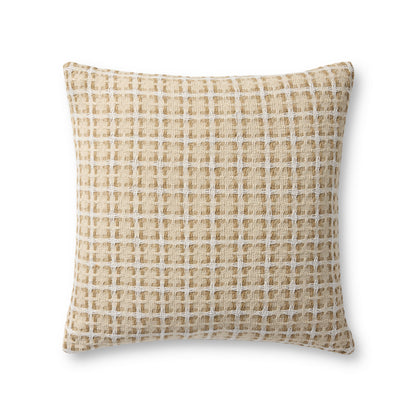 Brigette Romanek x Loloi Natural / Green Pillow