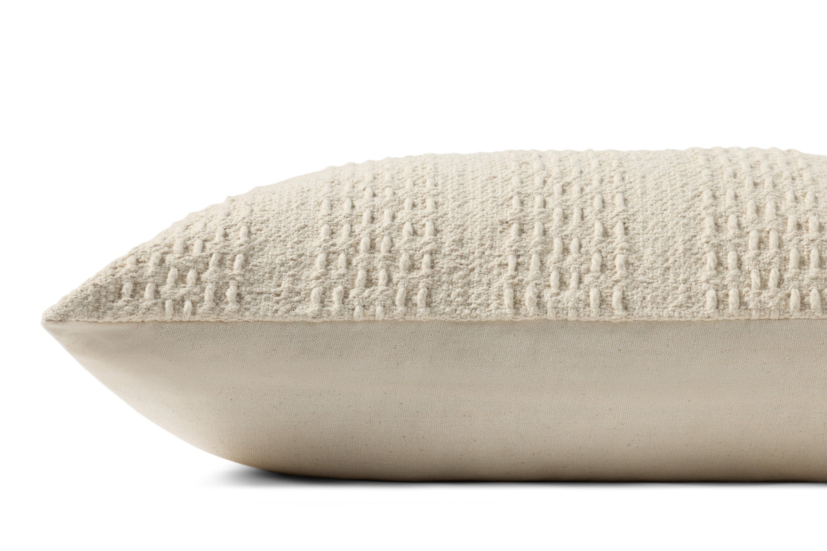 Magnolia Home by Joanna Gaines x Loloi Cameron Ivory Pillow