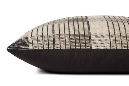 Amber Lewis X Loloi Pal0009 Ivory / Black 22" X 22" Pillow