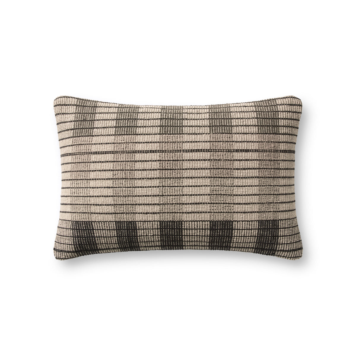 Amber Lewis X Loloi Pal0011 Ivory / Black 13" X 21" Pillow
