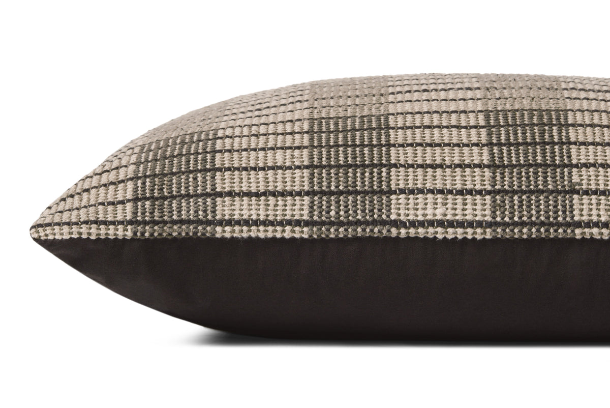 Amber Lewis X Loloi Pal0011 Ivory / Black 13" X 21" Pillow