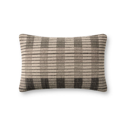 Amber Lewis X Loloi Pal0011 Ivory / Black 13" X 21" Pillow