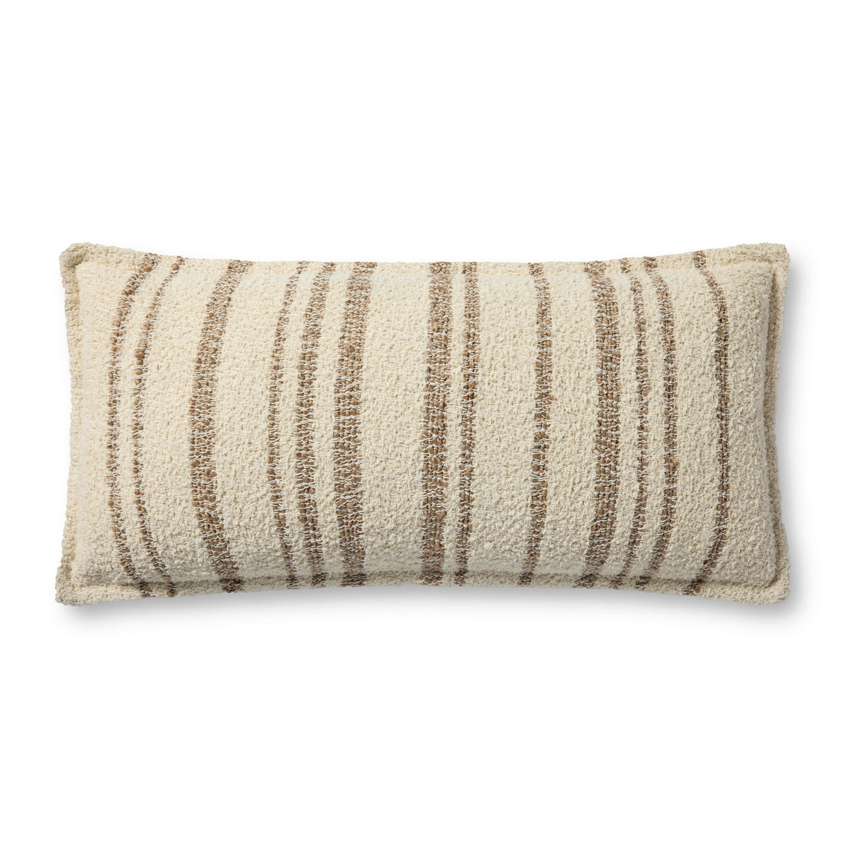 Brigette Romanek PBR0011 Natural / Tan 12'' x 27'' Cover Only Pillow