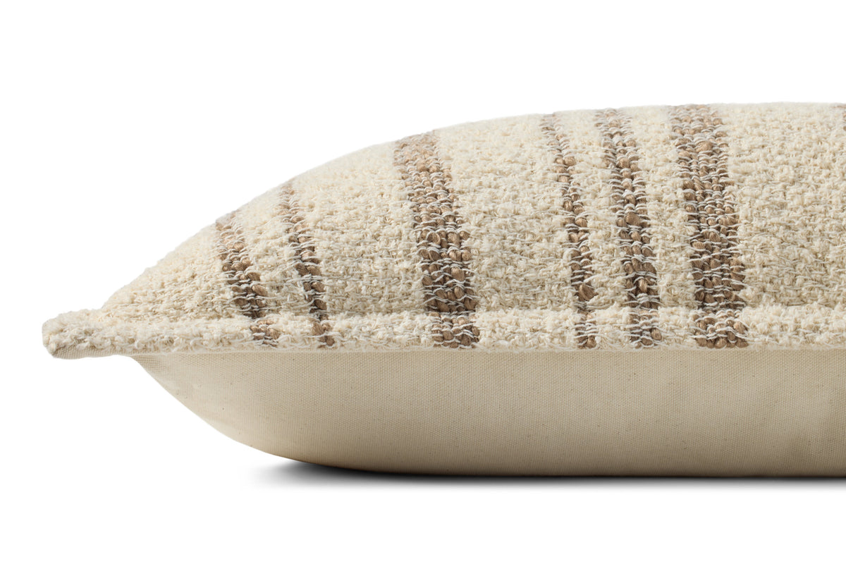 Brigette Romanek PBR0011 Natural / Tan 12'' x 27'' Cover Only Pillow