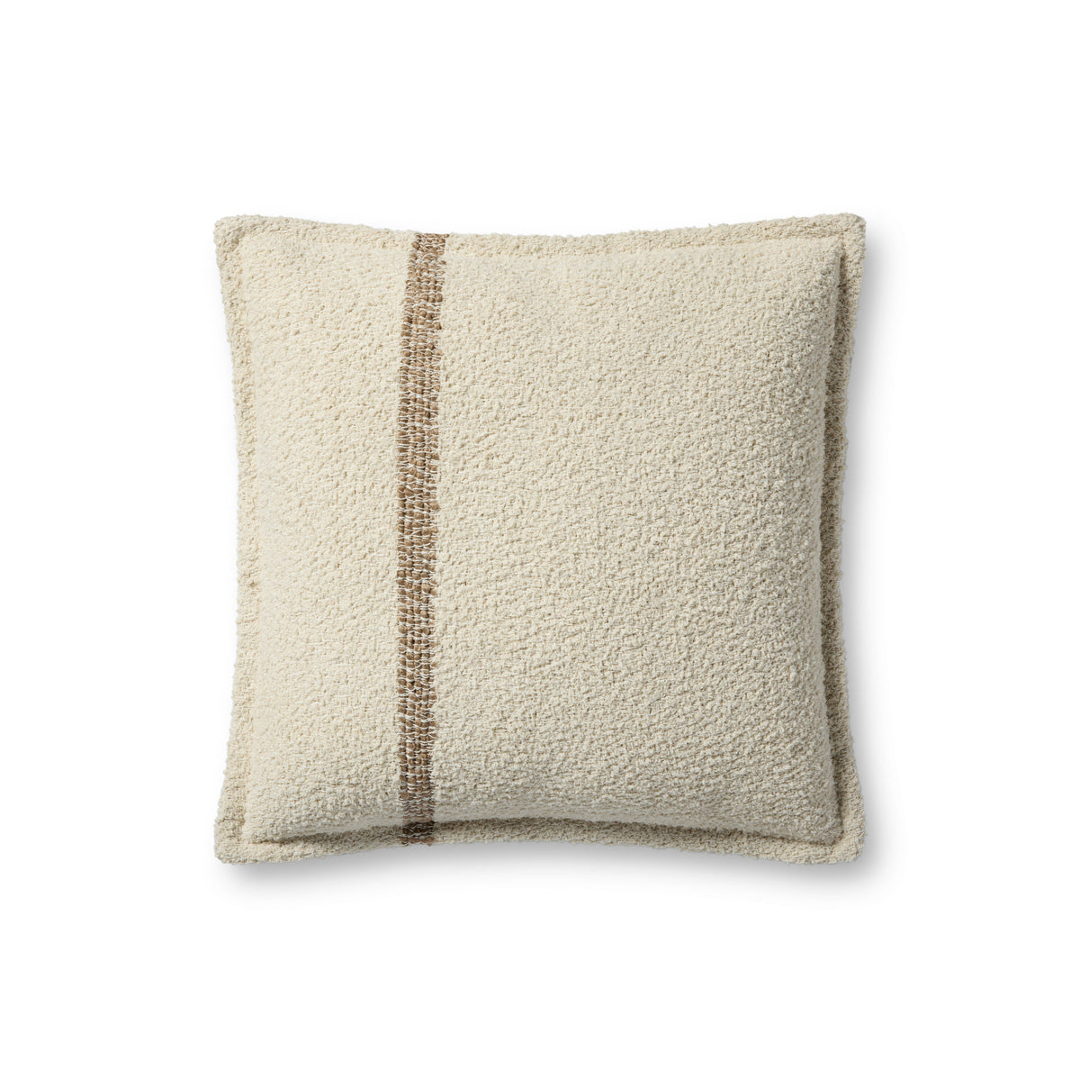 Brigette Romanek PBR0014 Natural / Tan 18'' x 18'' Cover Only Pillow