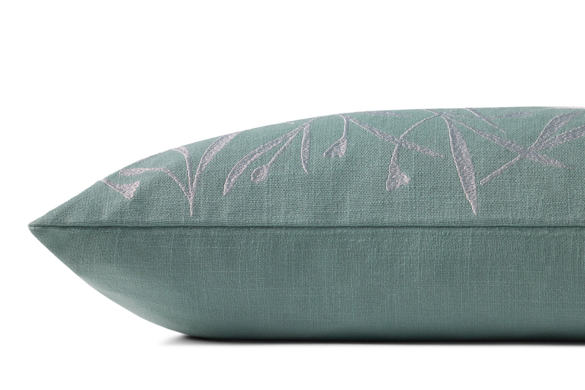 Brigette Romanek x Loloi Blue 12'' x 27'' Cover Only Pillow