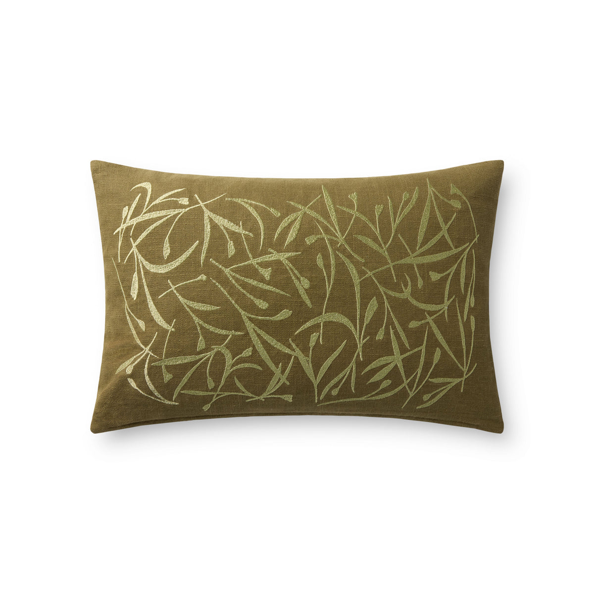 Brigette Romanek x Loloi Olive 13'' x 21'' Cover w/Down Pillow