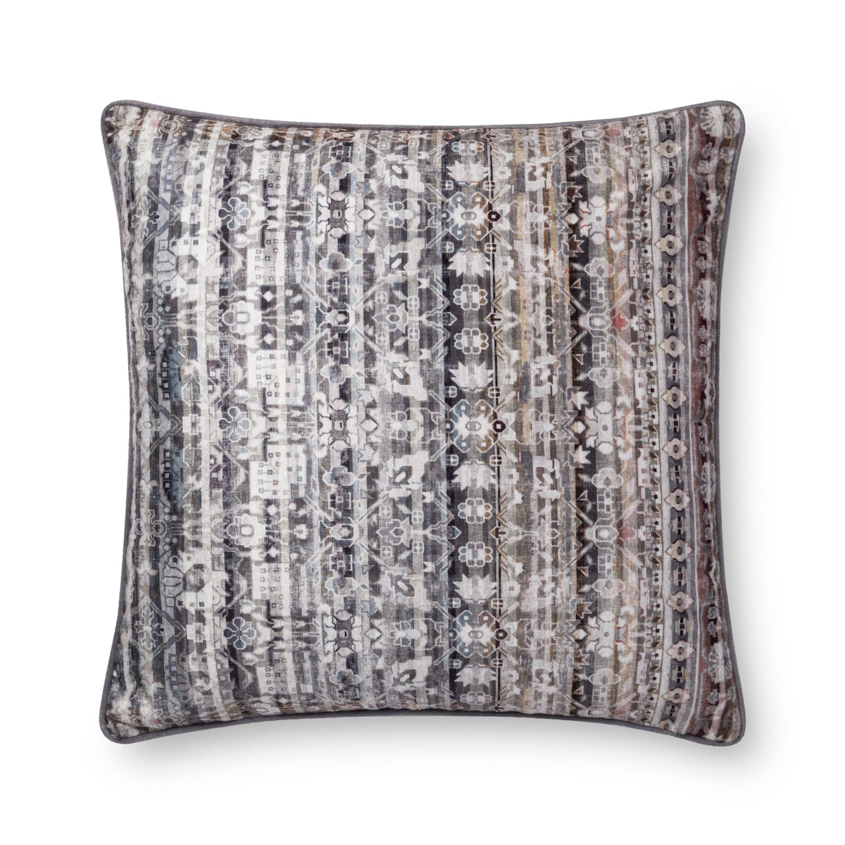 Loloi P0706 Grey 22" x 22" Pillow