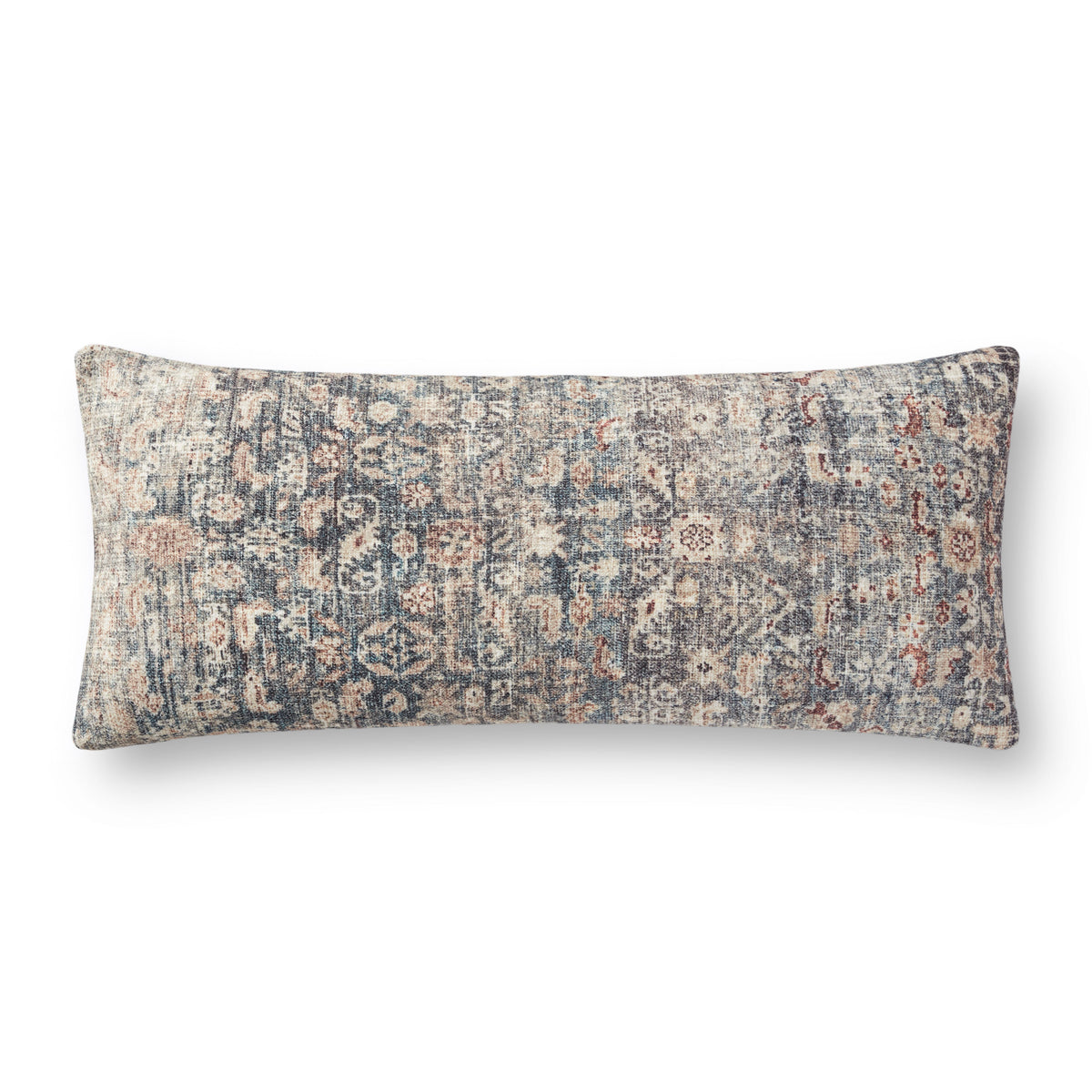 Amber Lewis x Loloi PAL0012 Denim / Natural 13" x 35" Pillow