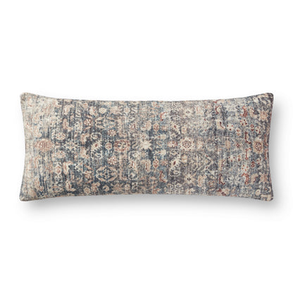 Amber Lewis x Loloi PAL0012 Denim / Natural 13" x 35" Pillow