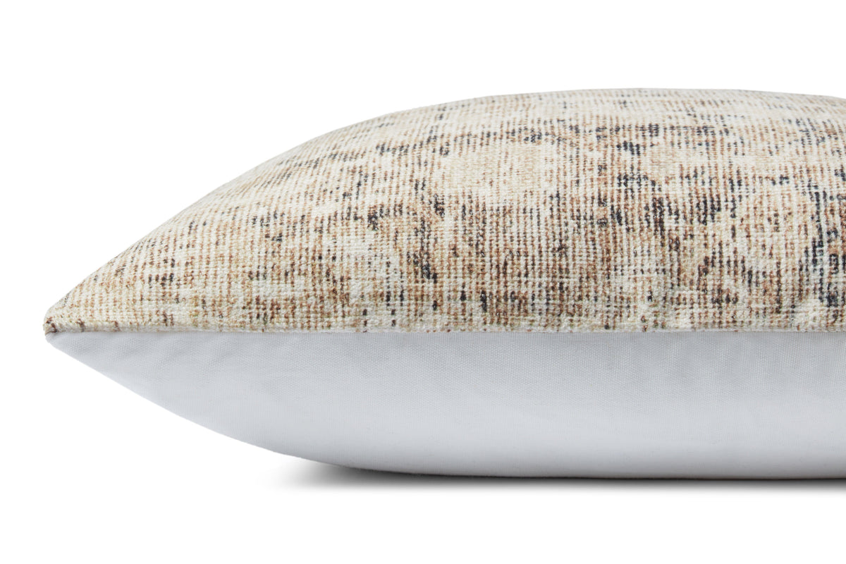 Amber Lewis X Loloi Pal0014 Antique Ivory / Graphite 22" X 22" Pillow