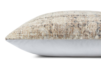 Amber Lewis X Loloi Pal0014 Antique Ivory / Graphite 22" X 22" Pillow
