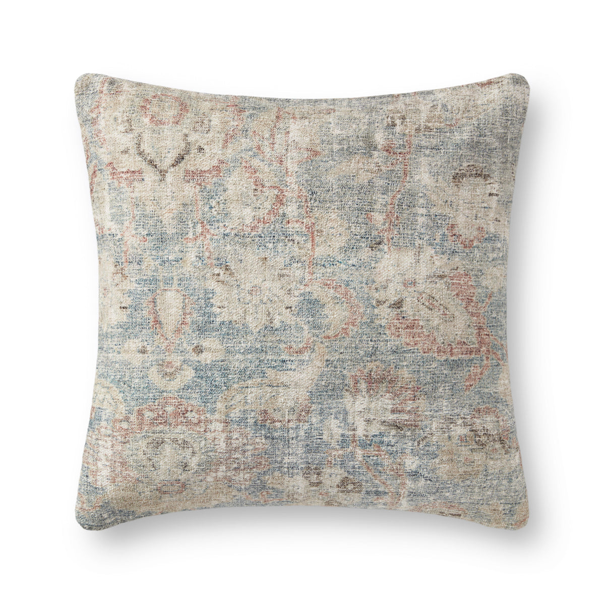 Amber Lewis X Loloi Pal0015 Sky / Natural 22" X 22" Pillow