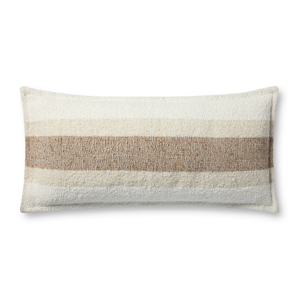 Brigette Romanek PBR0012 Natural / Multi 13'' x 35'' Cover Only Pillow