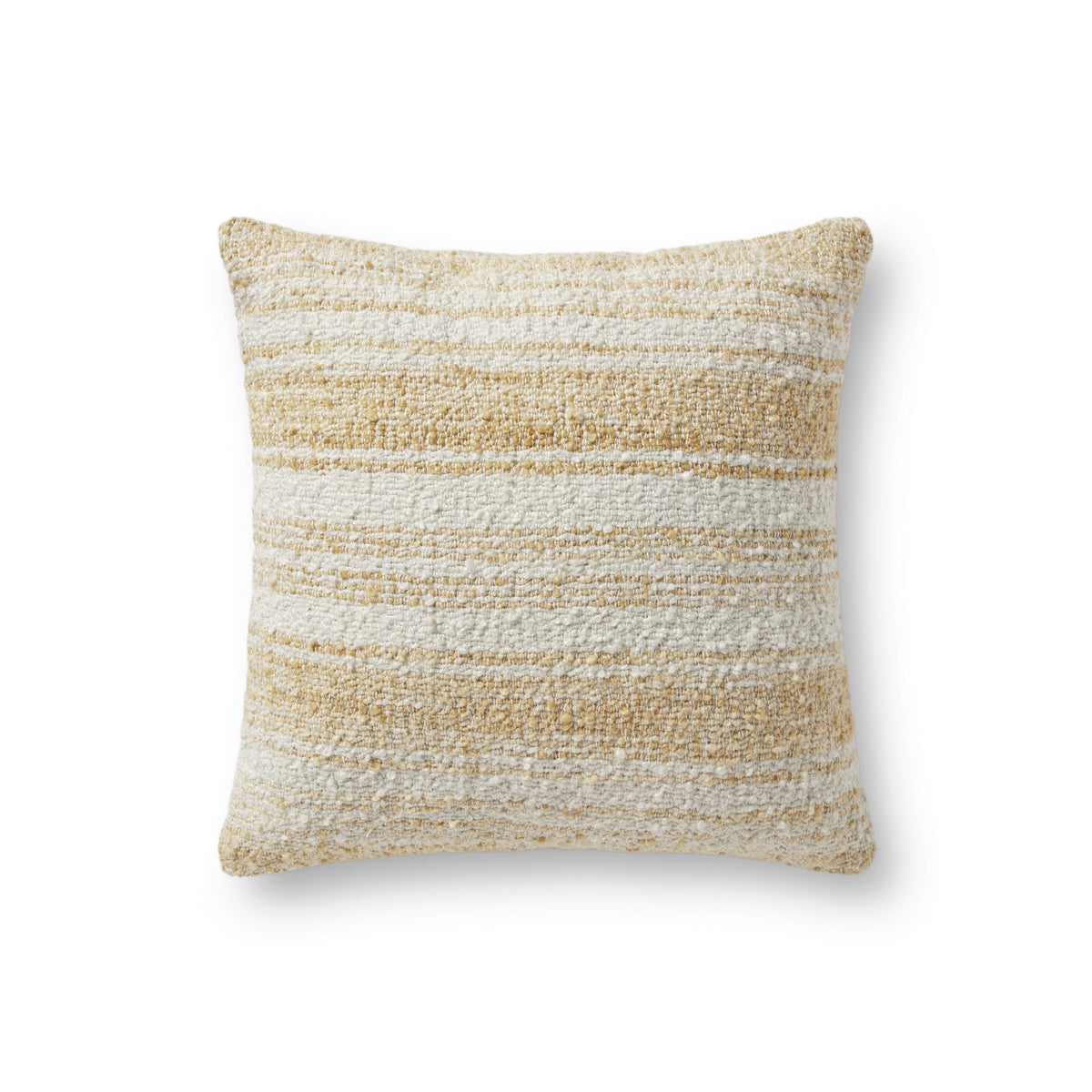 Chris Loves Julia x Loloi PCJ0001 Gold / Ivory 18" x 18" Pillow