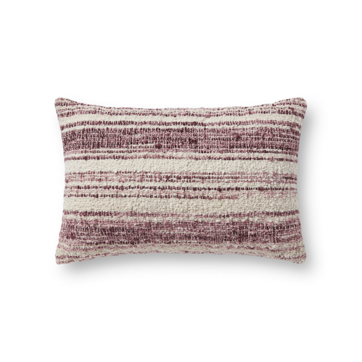 Chris Loves Julia x Loloi PCJ0002 Burgundy / Ivory 13" x 21" Pillow