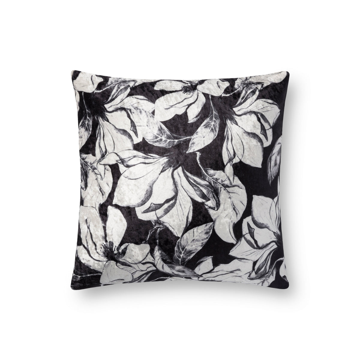 Loloi P0754 Black / White 18" x 18" Pillow