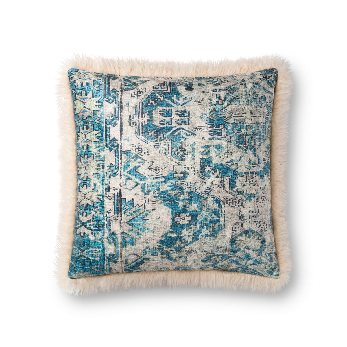 Loloi P0791 Multi / Ivory 18" x 18" Pillow