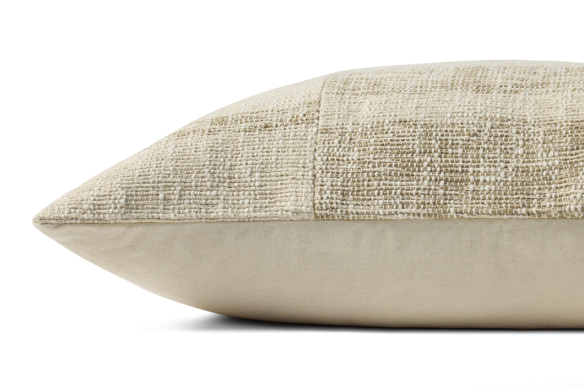 Brigette Romanek PBR0007 Beige / Natural 16'' x 26'' Cover w/Poly Pillow