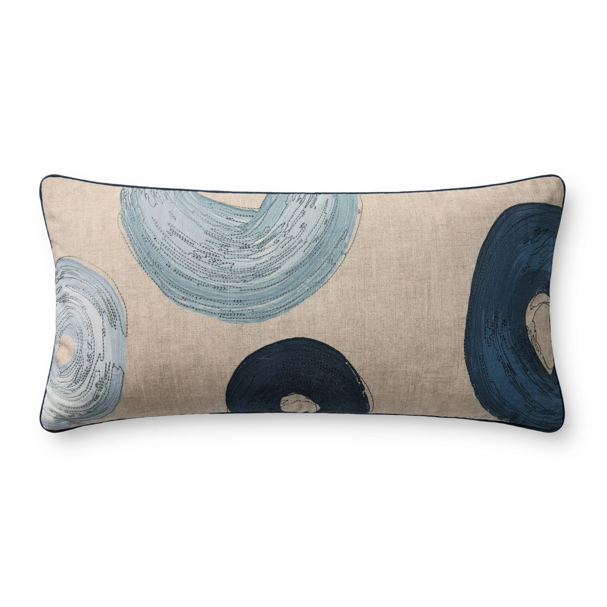 Brigette Romanek x Loloi Blue / Multi 12'' x 27'' Cover Only Pillow