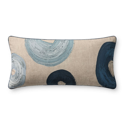Brigette Romanek x Loloi Blue / Multi 12'' x 27'' Cover Only Pillow