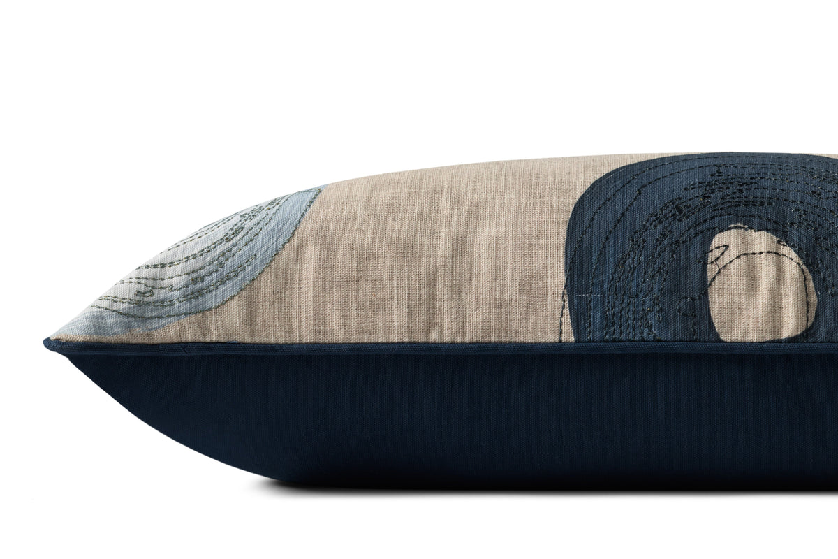 Brigette Romanek x Loloi Blue / Multi 12'' x 27'' Cover Only Pillow
