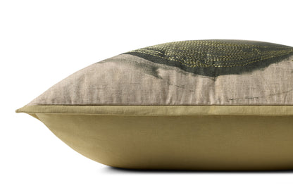 Brigette Romanek x Loloi Green 20'' x 20'' Cover Only Pillow