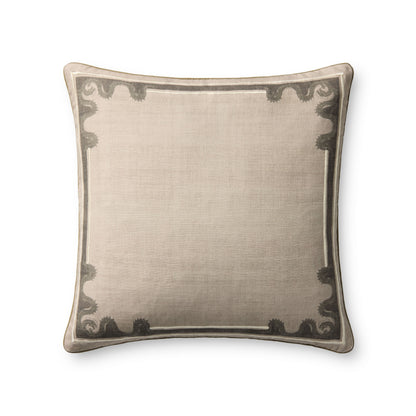 Brigette Romanek x Loloi Natural / Green Pillow