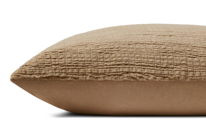Magnolia Home by Joanna Gaines x Loloi Gale PMH0050 Latte 22'' x 22'' Pillow